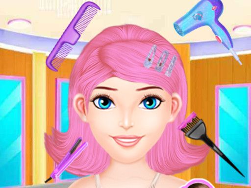 Girl Crazy Hair Challenge - browser game screenshot