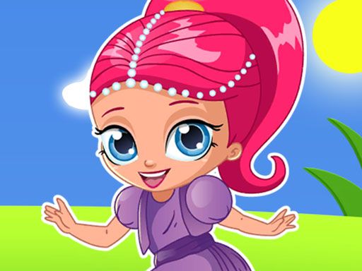 Shimmer and Shine Sky Jumper - browser game screenshot
