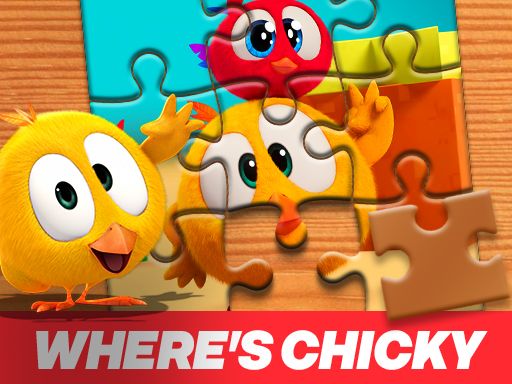 Wheres Chicky Jigsaw Puzzle - browser game screenshot