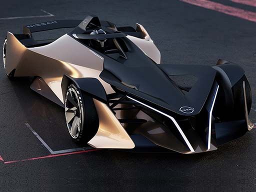 Nissan Ariya Concept Slide - browser game screenshot