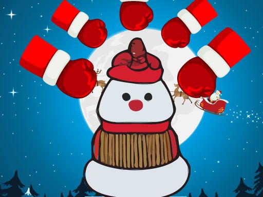 Snowman Jump - browser game screenshot