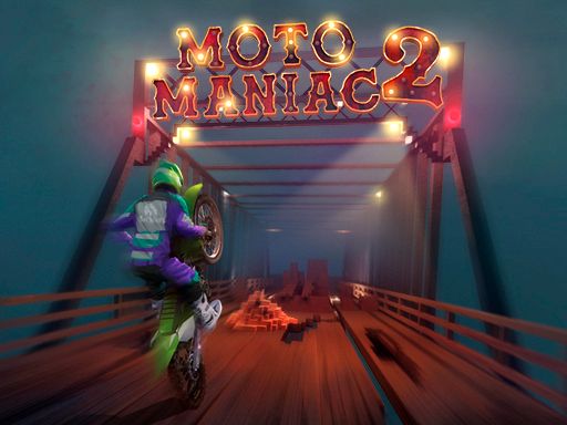 Moto Maniac 2 - browser game screenshot