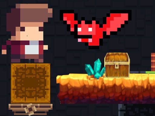 Tiny Man And Red Bat - browser game screenshot
