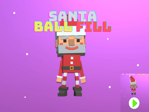 Santa Ball Fill 3D - browser game screenshot