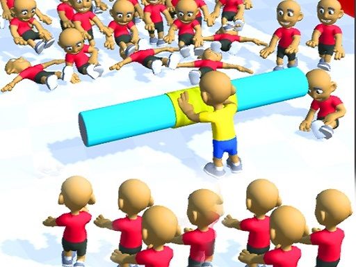 Push the Crazy Crowd : Stickman Clash 3D - browser game screenshot