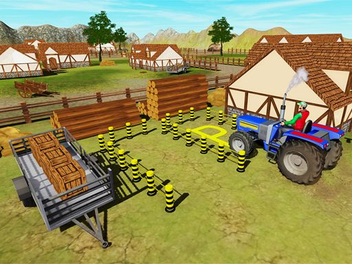 Tractors Parking - browser game screenshot