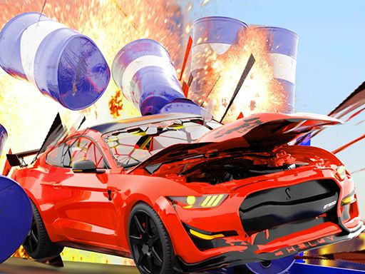 Impossible Car Stunt Races: Mega Ramps - browser game screenshot