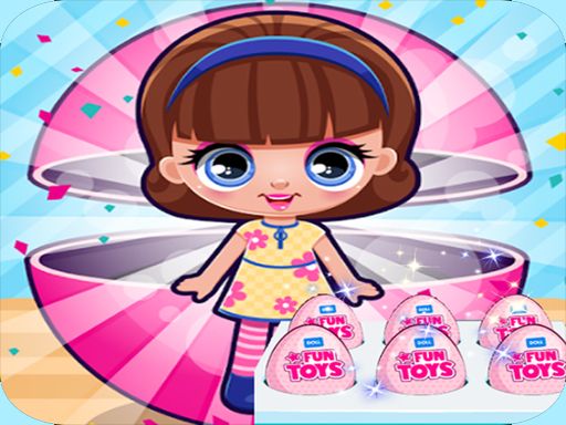 Dolls Surprise Kinder Eggs - browser game screenshot