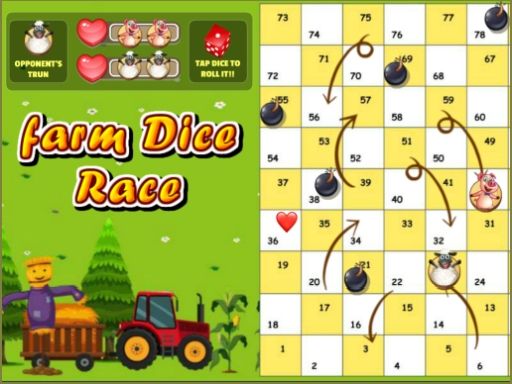 Farm Dice Race - browser game screenshot