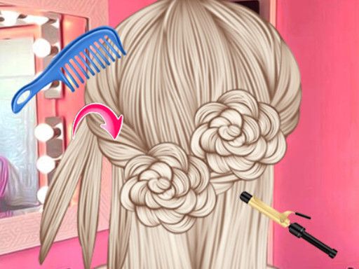 Bride Wedding Hair Design - browser game screenshot