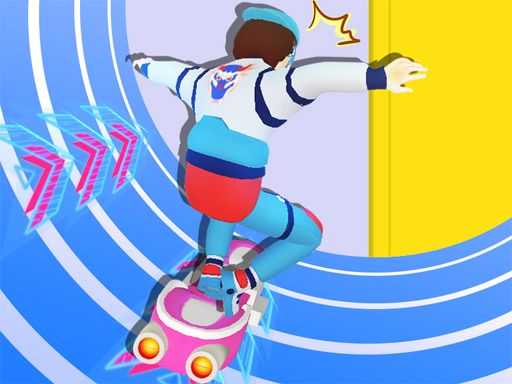 Cyber Surfer Skateboard - browser game screenshot