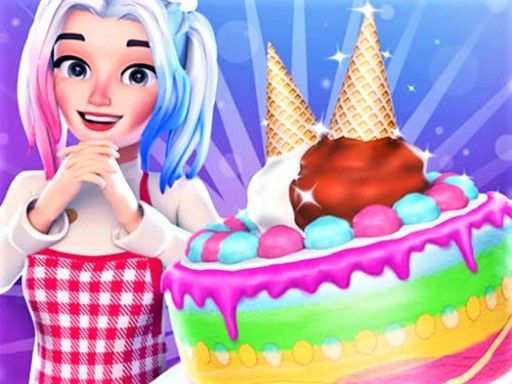 Cute Doll Cooking Cakes - browser game screenshot