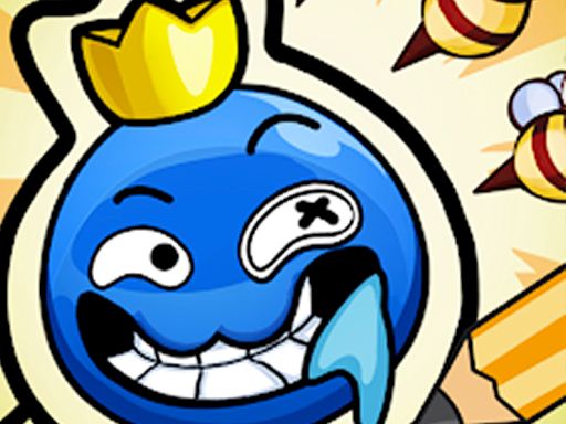Save Rainbow: Blue monster - browser game screenshot