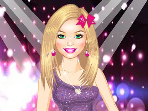 Barbie Popstar Dressup - browser game screenshot