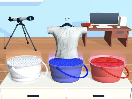Tie Dyeing Cloths - browser game screenshot