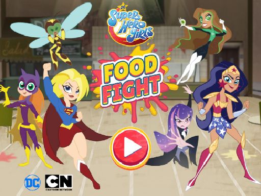 DC Super Hero Girls: Food Fight Game - browser game screenshot