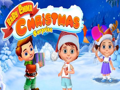 EMMA AND SNOWMAN CHRISTMAS - browser game screenshot