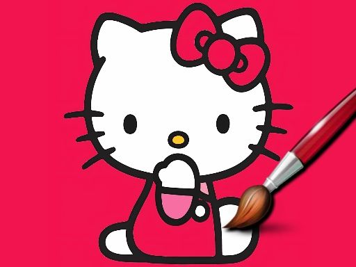 Easy Coloring Kitty - browser game screenshot