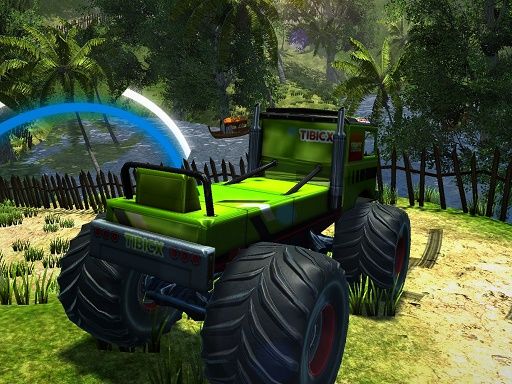 Realistic Monster Truck Offroad Simulator - browser game screenshot