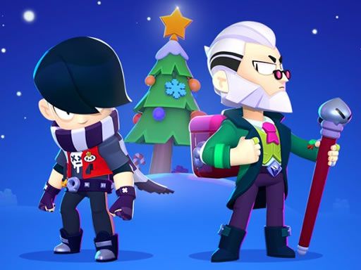 Brawl Stars Christmas Coloring - browser game screenshot