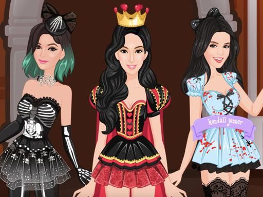 Kardashians Spooky MakeUp for Girls - browser game screenshot