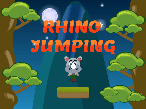 Rhino Jumping - browser game screenshot