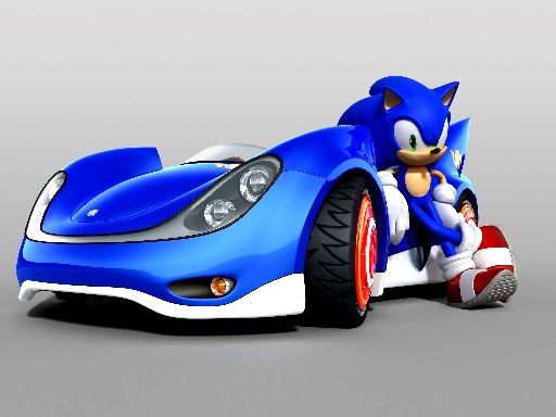 Sonic Wheelie Challenge - browser game screenshot