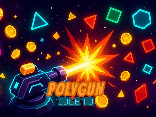 PolyGun: Idle TD - browser game screenshot