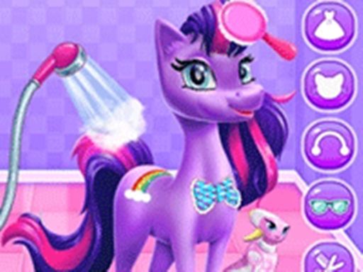Magical Unicorn Grooming World - Pony Care - browser game screenshot
