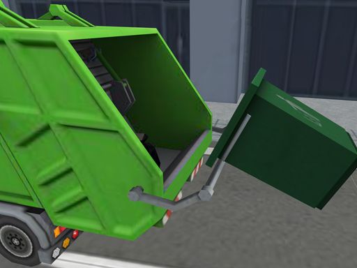 Garbage Sanitation Truck - browser game screenshot