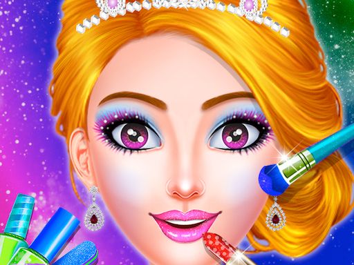 Princess Dress up & Makeover - Color by Number - browser game screenshot