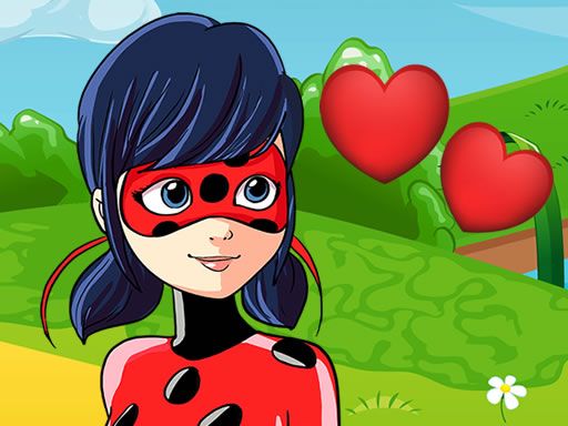 Ladybug Hidden Hearts - browser game screenshot