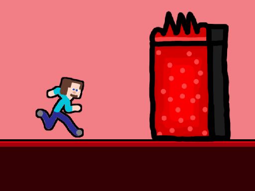 Steveman Lava World - browser game screenshot
