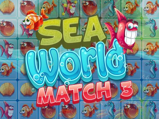 Sea World Match 3 - browser game screenshot