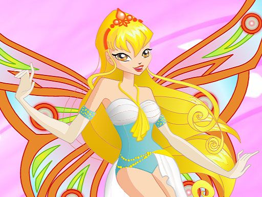 Stella Beauty Fairy Dress Up - browser game screenshot