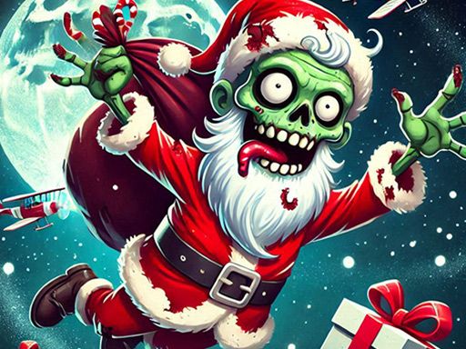 Flappy Zombie Santa Christmas Game - browser game screenshot