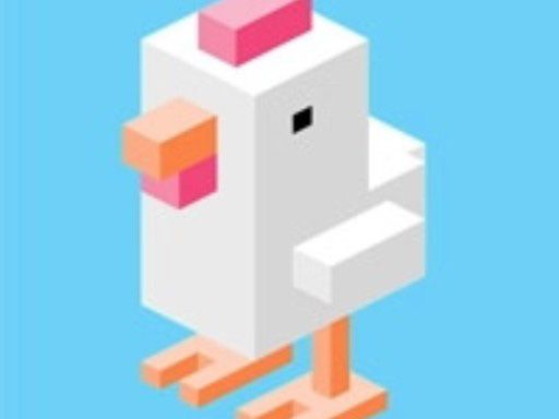 Crossy Road Chicken - browser game screenshot