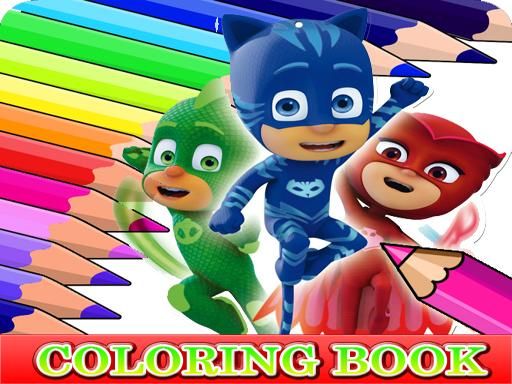 Coloring Book for PJ Masks - browser game screenshot
