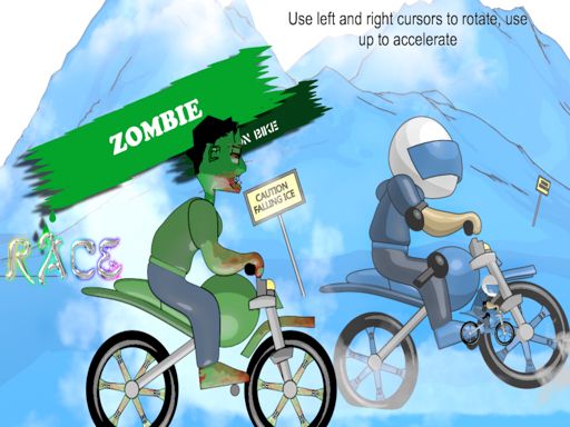 Motocross Zombie - browser game screenshot