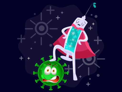 Corona Vaccine - browser game screenshot