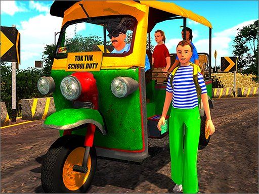 Tuk Tuk Stunt Drive - browser game screenshot
