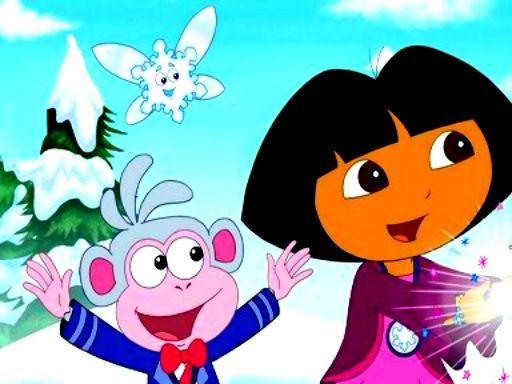 Dora Find 5 Differences - browser game screenshot