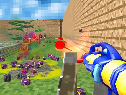 Blocky Gun Paintball 2022 - browser game screenshot