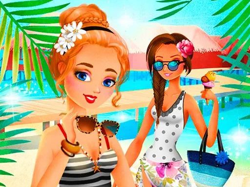 Vacation Summer Dress Up Game for Girl - browser game screenshot