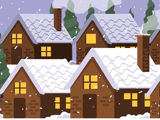 Christmas Town Difference - browser game screenshot