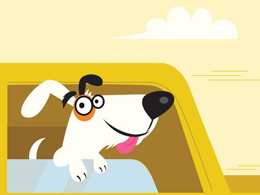 Adorable Puppies In Cars Match 3 - browser game screenshot