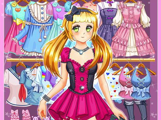 Anime Kawaii Dress Up Game - browser game screenshot
