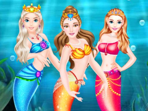Mermaid Style Dress Up - browser game screenshot