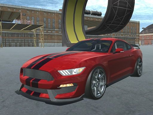 Stunts Car Speed Trial - browser game screenshot