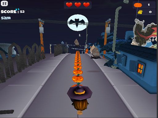 Halloween Runner - browser game screenshot